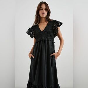 New Rails Clementine Dress - Black Eyelet - XL